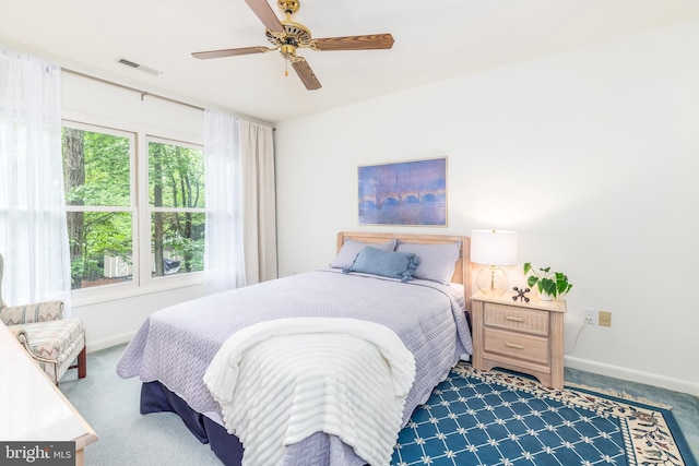 33340 Timberview Ct Unit 21003, Bethany Beach, DE 19930 - carpeted bedroom with baseboards and a ceiling fan