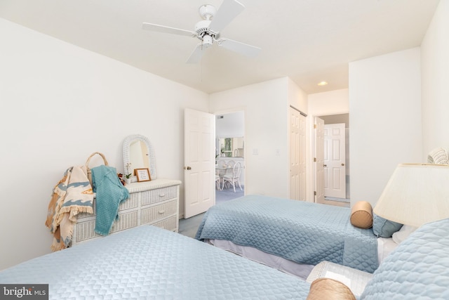 33340 Timberview Ct Unit 21003, Bethany Beach, DE 19930 - carpeted bedroom featuring ceiling fan