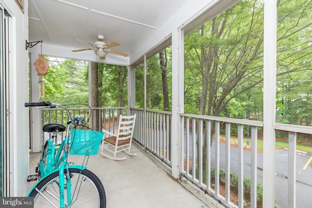 33340 Timberview Ct Unit 21003, Bethany Beach, DE 19930 - sunroom with a ceiling fan