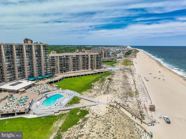 33340 Timberview Ct Unit 21003, Bethany Beach, DE 19930 - bird's eye view of extended coastline, a pool area, and apartment complex