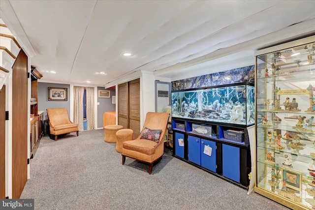 4224 Evans Chapel Rd, Baltimore, MD 21211 - sitting room with carpet and recessed lighting