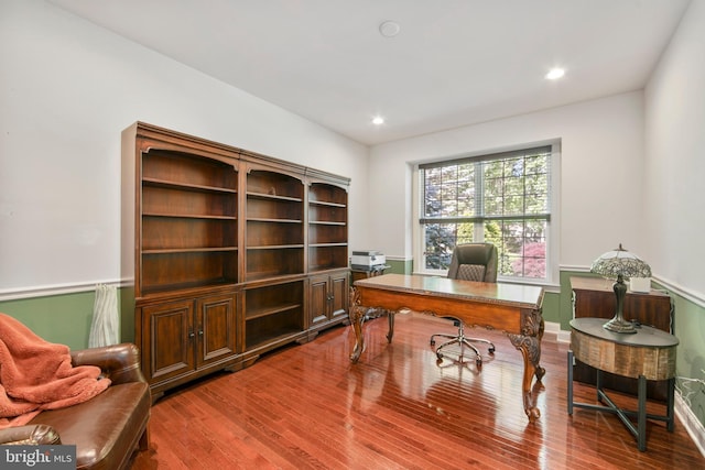 60 Sleepy Hollow Dr, Tabernacle, NJ 08088 - office space featuring wood finished floors, recessed lighting, and baseboards