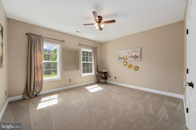 60 Sleepy Hollow Dr, Tabernacle, NJ 08088 - carpeted empty room with a ceiling fan and baseboards