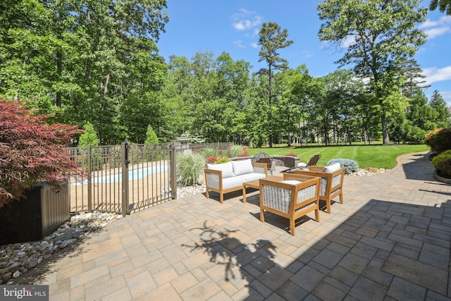 60 Sleepy Hollow Dr, Tabernacle, NJ 08088 - view of patio / terrace featuring an outdoor hangout area