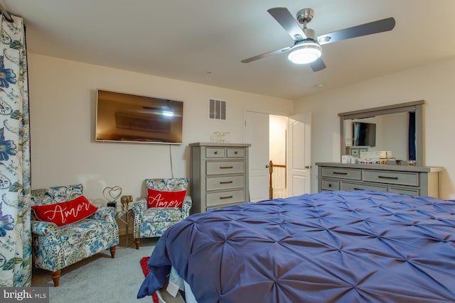 16600 Tortola Dr, Accokeek, MD 20607 - carpeted bedroom featuring ceiling fan