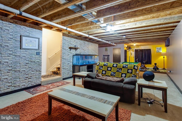 16600 Tortola Dr, Accokeek, MD 20607 - view of carpeted living area