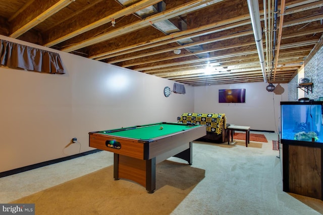 16600 Tortola Dr, Accokeek, MD 20607 - recreation room with carpet flooring and billiards