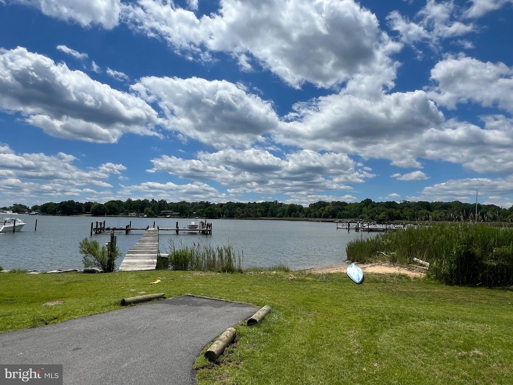 3403 Niagara Rd, Annapolis, MD 21403 - water view featuring a dock