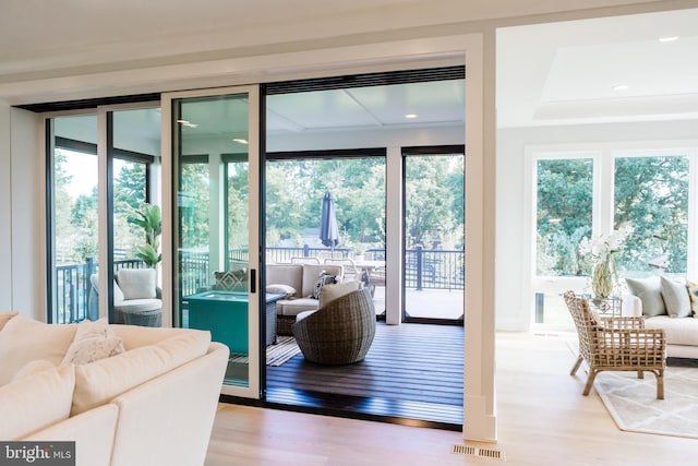 10021 Glenmere Rd, Fairfax, VA 22032 - entryway featuring wood finished floors and plenty of natural light