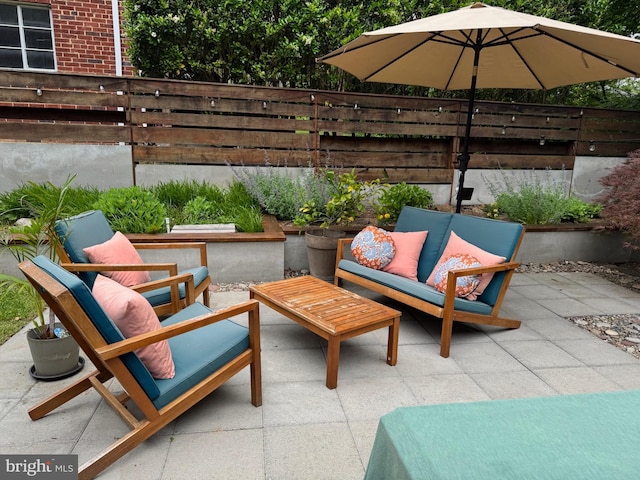 5929 Onondaga Rd, Bethesda, MD 20816 - view of patio / terrace featuring an outdoor living space