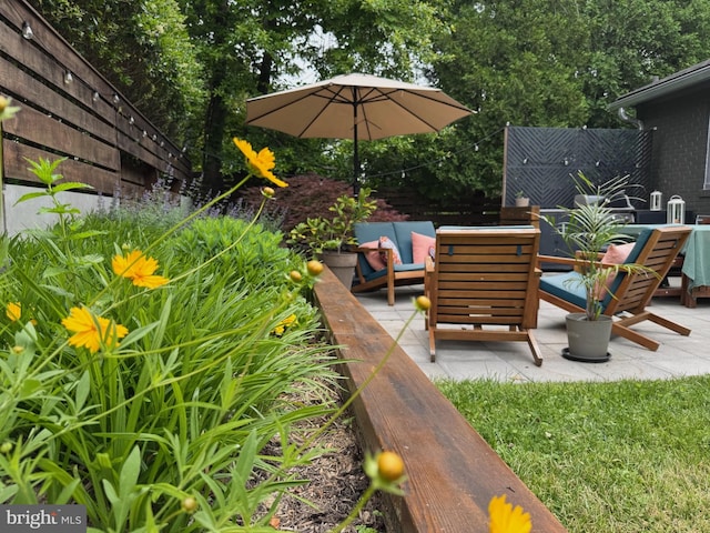 5929 Onondaga Rd, Bethesda, MD 20816 - view of patio with outdoor lounge area