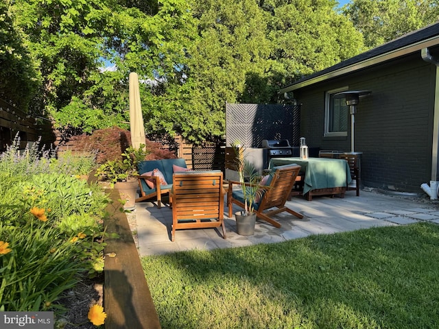 5929 Onondaga Rd, Bethesda, MD 20816 - view of patio / terrace with an outdoor hangout area