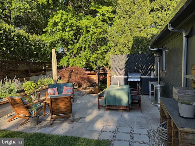 5929 Onondaga Rd, Bethesda, MD 20816 - view of patio / terrace featuring an outdoor hangout area and area for grilling