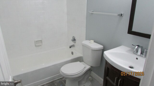 4102 Parkwood Ct, Brentwood, MD 20722 - full bath with vanity, toilet, and shower / bathtub combination