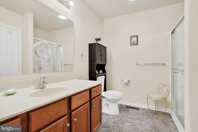 4 Hardy Ct, Lancaster, PA 17602 - full bathroom with a shower stall, vanity, toilet, and baseboards