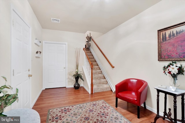 4 Hardy Ct, Lancaster, PA 17602 - entrance foyer featuring wood finished floors, stairway, and baseboards