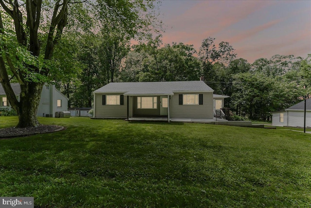 320 Lees Brg, Nottingham, PA 19362 - view of front of house with a front lawn and a chimney