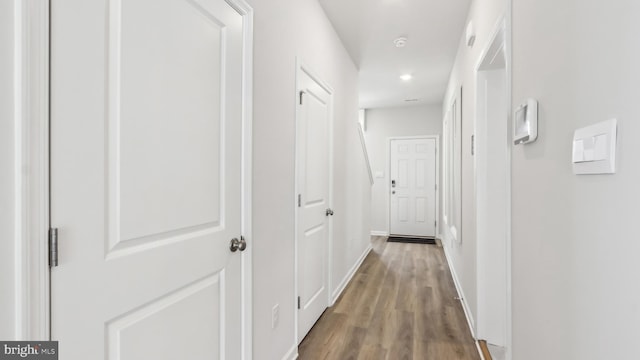 210 Bentz Ave, Villas, NJ 08251 - hall featuring wood finished floors, baseboards, and recessed lighting