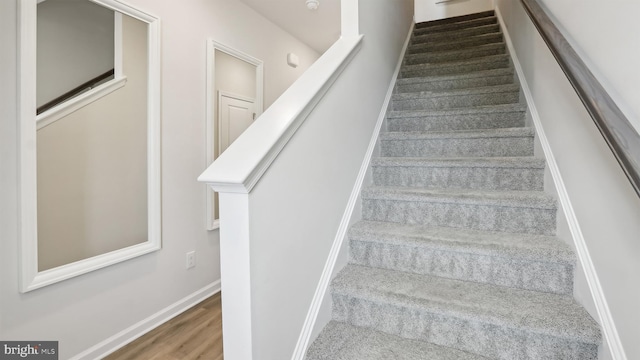 210 Bentz Ave, Villas, NJ 08251 - staircase with wood finished floors and baseboards