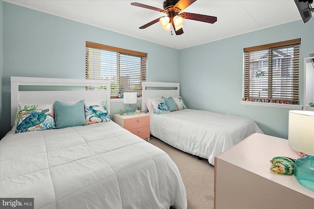 13 60th St Unit 201, Ocean City, MD 21842 - bedroom with carpet and ceiling fan
