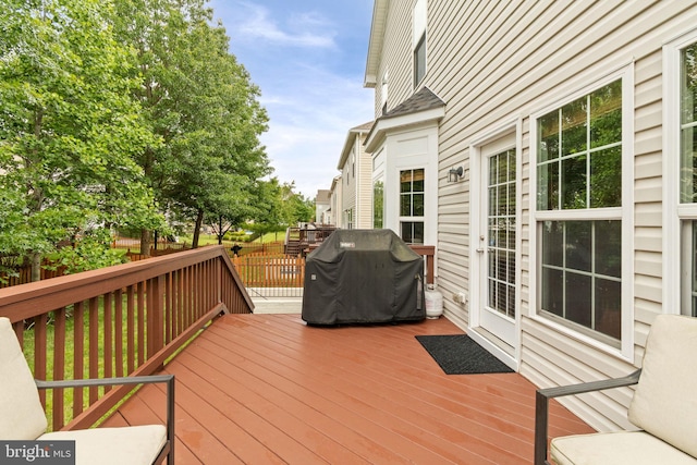 42026 Zircon Dr, Aldie, VA 20105 - wooden deck with area for grilling