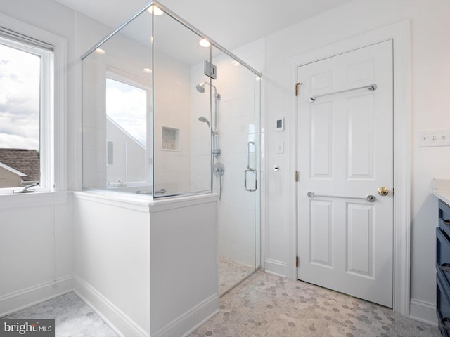 2000 N Bancroft Pkwy, Wilmington, DE 19806 - bathroom featuring a stall shower and vanity