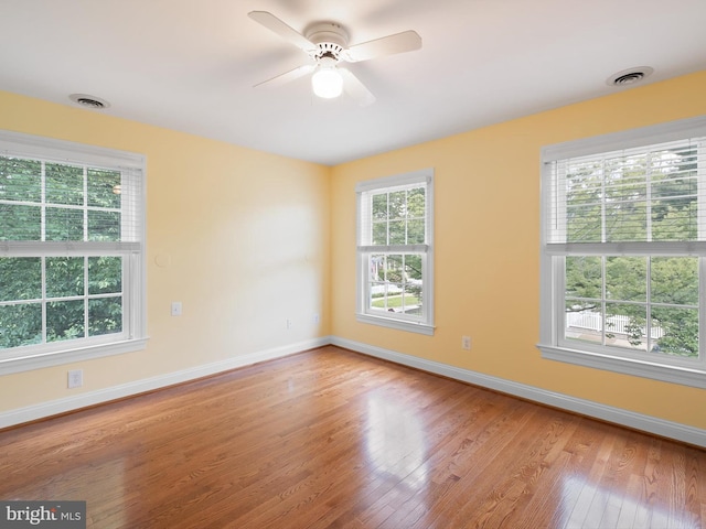 2000 N Bancroft Pkwy, Wilmington, DE 19806 - unfurnished room featuring wood finished floors, baseboards, and a ceiling fan