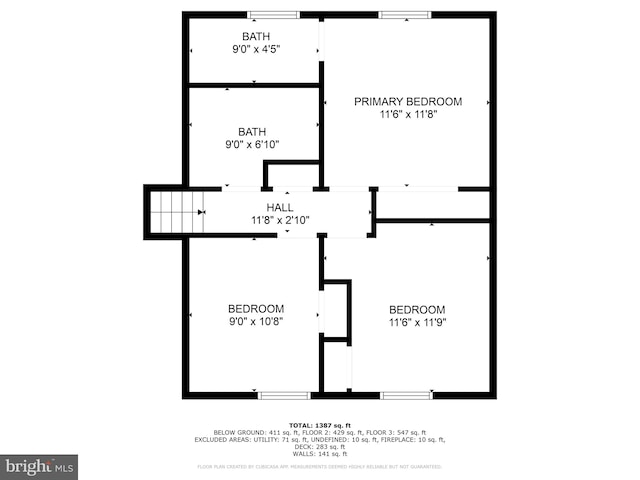 1100 Clarke St, Herndon, VA 20170 - floor plan / room layout