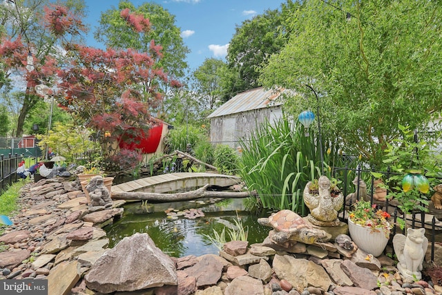 32 Jacobstown Rd, New Egypt, NJ 08533 - exterior view of a garden pond