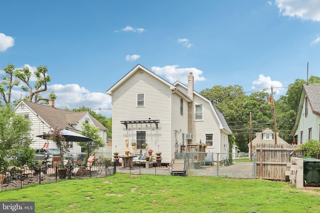 32 Jacobstown Rd, New Egypt, NJ 08533 - rear view of property featuring a chimney