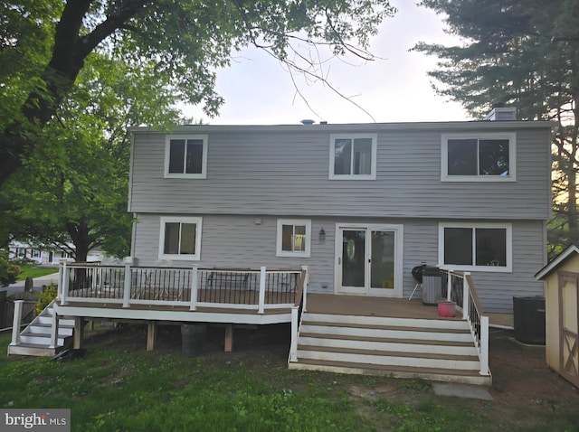 13721 Hobart Dr, Silver Spring, MD 20904 - rear view of property featuring a wooden deck