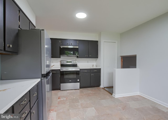 3900 Mark Ave, Harrisburg, PA 17110 - kitchen featuring stainless steel appliances and baseboards