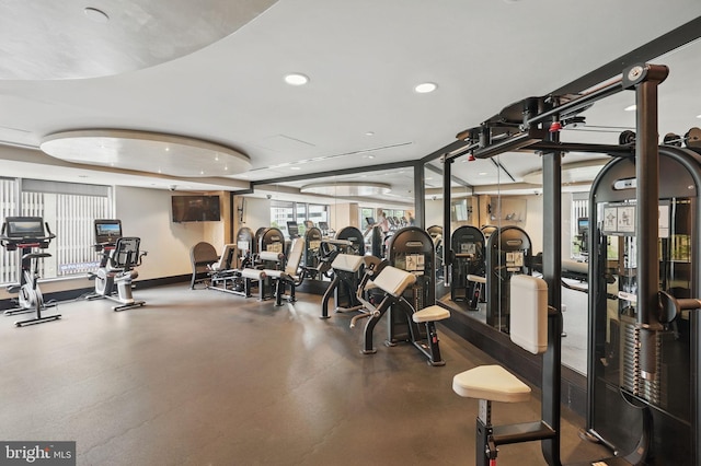 1111 19th St N Unit 2108, Arlington, VA 22209 - workout area with recessed lighting