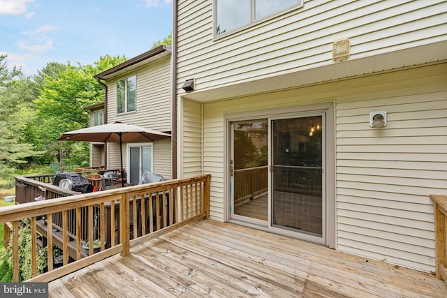 9441 Clocktower Ln, Columbia, MD 21046 - view of wooden terrace