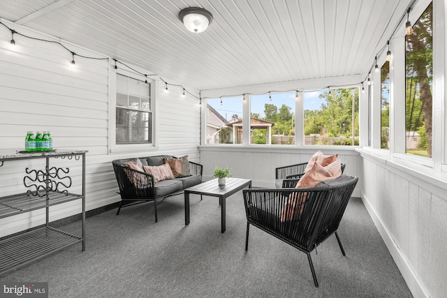 12419 Melling Ln, Bowie, MD 20715 - sunroom with outdoor lounge area and track lighting