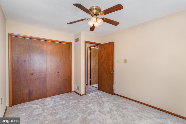 1199 Long Valley Rd, Westminster, MD 21158 - unfurnished bedroom with carpet, a closet, baseboards, and ceiling fan