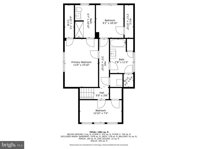 1402 W Old Cold Spring Ln, Baltimore, MD 21209 - home floor plan
