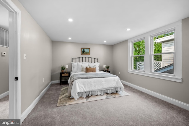 1402 W Old Cold Spring Ln, Baltimore, MD 21209 - bedroom with carpet floors, baseboards, and recessed lighting