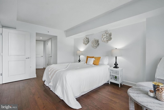 11800 Sunset Hills Rd Unit 717, Reston, VA 20190 - bedroom with dark wood-type flooring and baseboards