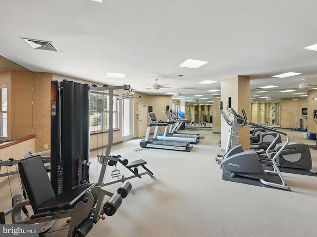 11800 Sunset Hills Rd Unit 717, Reston, VA 20190 - workout area with a ceiling fan