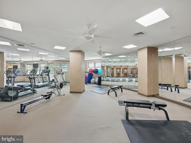 11800 Sunset Hills Rd Unit 717, Reston, VA 20190 - gym with ceiling fan