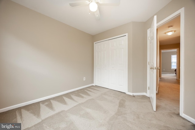 19 Cameron Ct, Royersford, PA 19468 - unfurnished bedroom with carpet, baseboards, a closet, and a ceiling fan