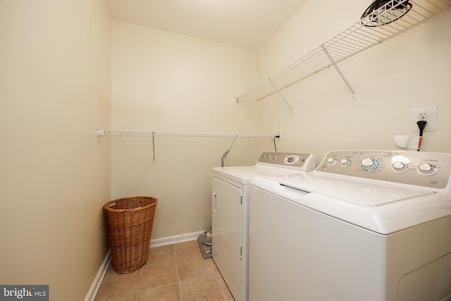 19 Cameron Ct, Royersford, PA 19468 - washroom with washing machine and dryer, baseboards, and light tile patterned flooring