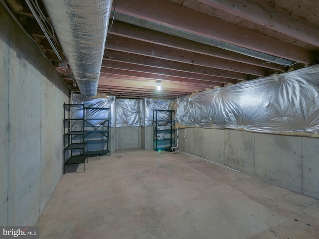 8225 Bubbling Spg, Laurel, MD 20723 - view of unfinished basement
