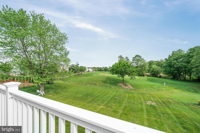 3 Graham Ct, Middletown, DE 19709 - view of grassy yard featuring a balcony and view of scattered trees