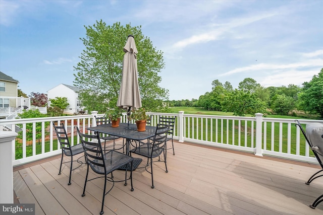 3 Graham Ct, Middletown, DE 19709 - deck with outdoor dining area and a yard