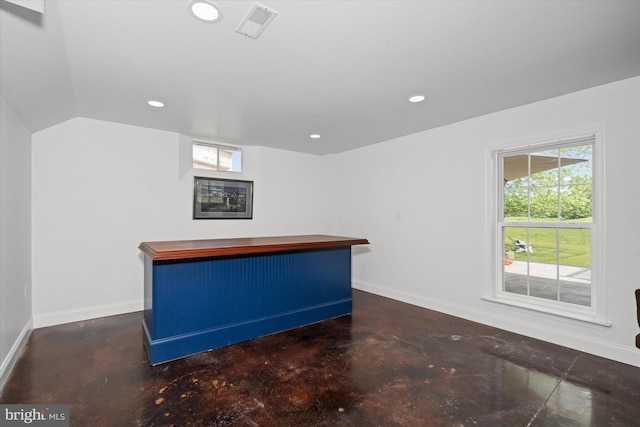 3 Graham Ct, Middletown, DE 19709 - bar area with concrete flooring, recessed lighting, and baseboards
