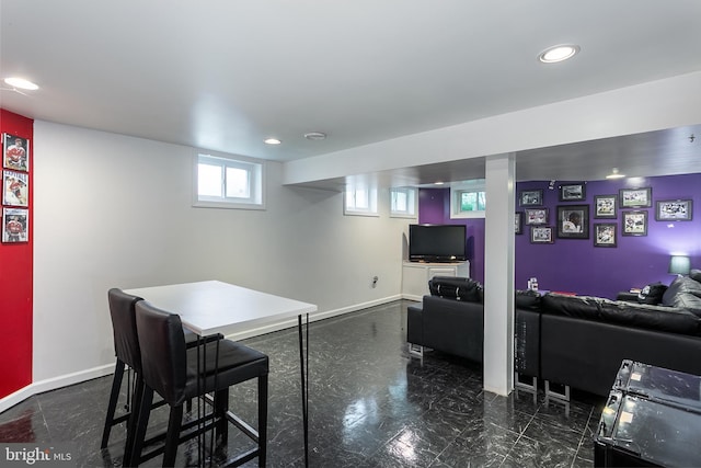 10263 Wayover Way, Columbia, MD 21046 - dining area with recessed lighting and baseboards