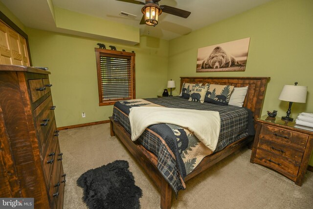 90 Biltmore Ridge Trl, Mc Henry, MD 21541 - carpeted bedroom with baseboards and ceiling fan