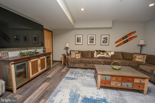 90 Biltmore Ridge Trl, Mc Henry, MD 21541 - living area with wood finished floors, recessed lighting, and baseboards